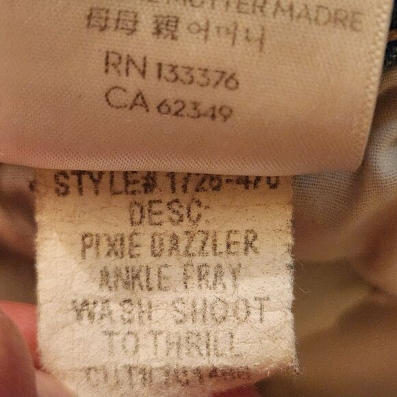 Mother Pixie Dazzler High Rise Straight Leg Ankle Jeans, "Shoot to Thrill" Sz 31 - Picture 13 of 14